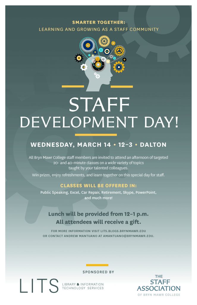 Poster for the 2018 Staff Development Day